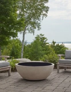 Benno Fire Bowl Lid -Lulu and Georgia Store 137 BK Eldora Round 42 Metal Lid Lifestyle