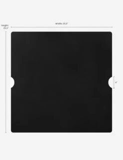 Auberon Fire Table Lid -Lulu and Georgia Store 138 BK Estes Square Metal Lid Dimscopy