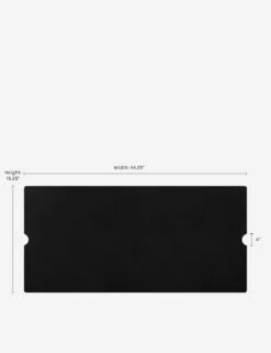 Auberon Fire Table Lid -Lulu and Georgia Store 139 BK Estes Rectangle Metal Lid DIMS