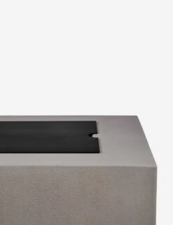 Auberon Fire Table Lid -Lulu and Georgia Store 139 BK Estes Rectangle Metal Lid Detail