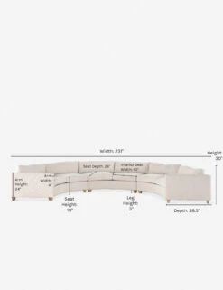 Graciella Sectional Sofa -Lulu and Georgia Store 227685 001 frt 1 1