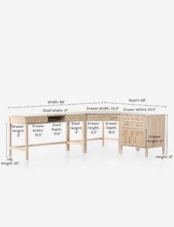 Margot Modular Desk With Filing Cabinet -Lulu and Georgia Store 230207 001 prm 1 1