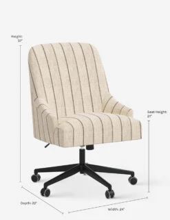 Rickards Office Chair -Lulu and Georgia Store 28 9FRTCHR 1 DIMS