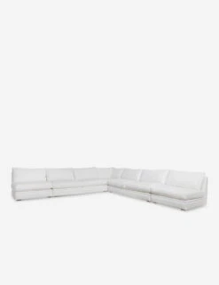 Winona Armless Corner Sectional Sofa -Lulu and Georgia Store 34 WinonaArmless5PieceCornerSectional WhitePerformance 12845 1