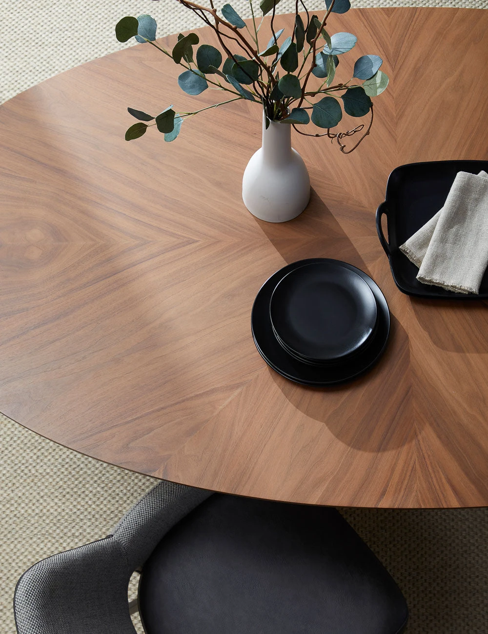 Beth Oval Dining Table, Brown 3 Beth Oval Dining Table, Brown - Image 3