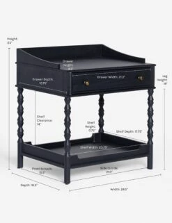 Topia Nightstand By Ginny Macdonald -Lulu and Georgia Store 5 TopiaSideTable Black17012