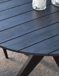 Rosetta Indoor / Outdoor Round Dining Table -Lulu and Georgia Store 51005875 4 LIFESTYLE