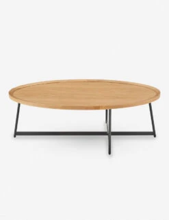 Gweneth Oval Coffee Table -Lulu and Georgia Store 90272 OAK 01