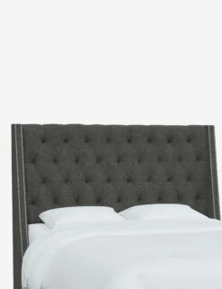 Admina Headboard -Lulu and Georgia Store AdminaHeadboard CharcoalLinen 120NB SVZMCHR