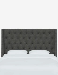 Admina Headboard -Lulu and Georgia Store AdminaHeadboard CharcoalLinen 120NB SVZMCHR 1