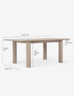 Arc Dining Table By Sun At Six -Lulu and Georgia Store Arc629 110739 Nude 02 DIMS