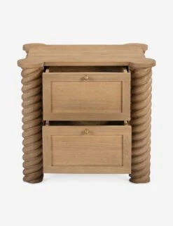 Treccia Nightstand By Gillian Segal For Moe's -Lulu and Georgia Store BB 1031 24 Trecciafrontopen silo