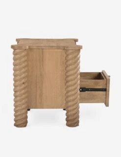 Treccia Nightstand By Gillian Segal For Moe's -Lulu and Georgia Store BB 1031 24 Trecciasideopen silo