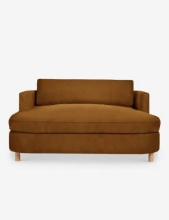 Belmont Media Lounger By Ginny Macdonald -Lulu and Georgia Store BelmontMediaLounger Cognac Velvet16571