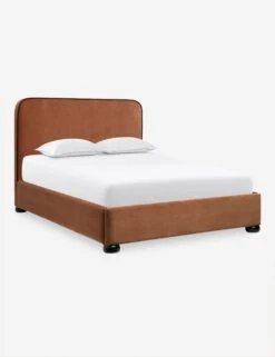 Bishop Platform Bed -Lulu and Georgia Store BishopPlatformBedRustVelvet Queen L04715132046 Product