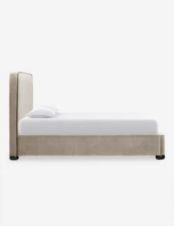 Bishop Platform Bed -Lulu and Georgia Store BishopPlatformBed Oatmetal ToffeeVelvet Queen L04715132054 Product