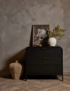 Brooke 3-Drawer Dresser -Lulu and Georgia Store Brooke3 DrawerDresser Black A0654295