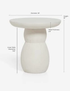 Clouded Round Side Table By Sarah Sherman Samuel -Lulu and Georgia Store CloudedSideTable 3631