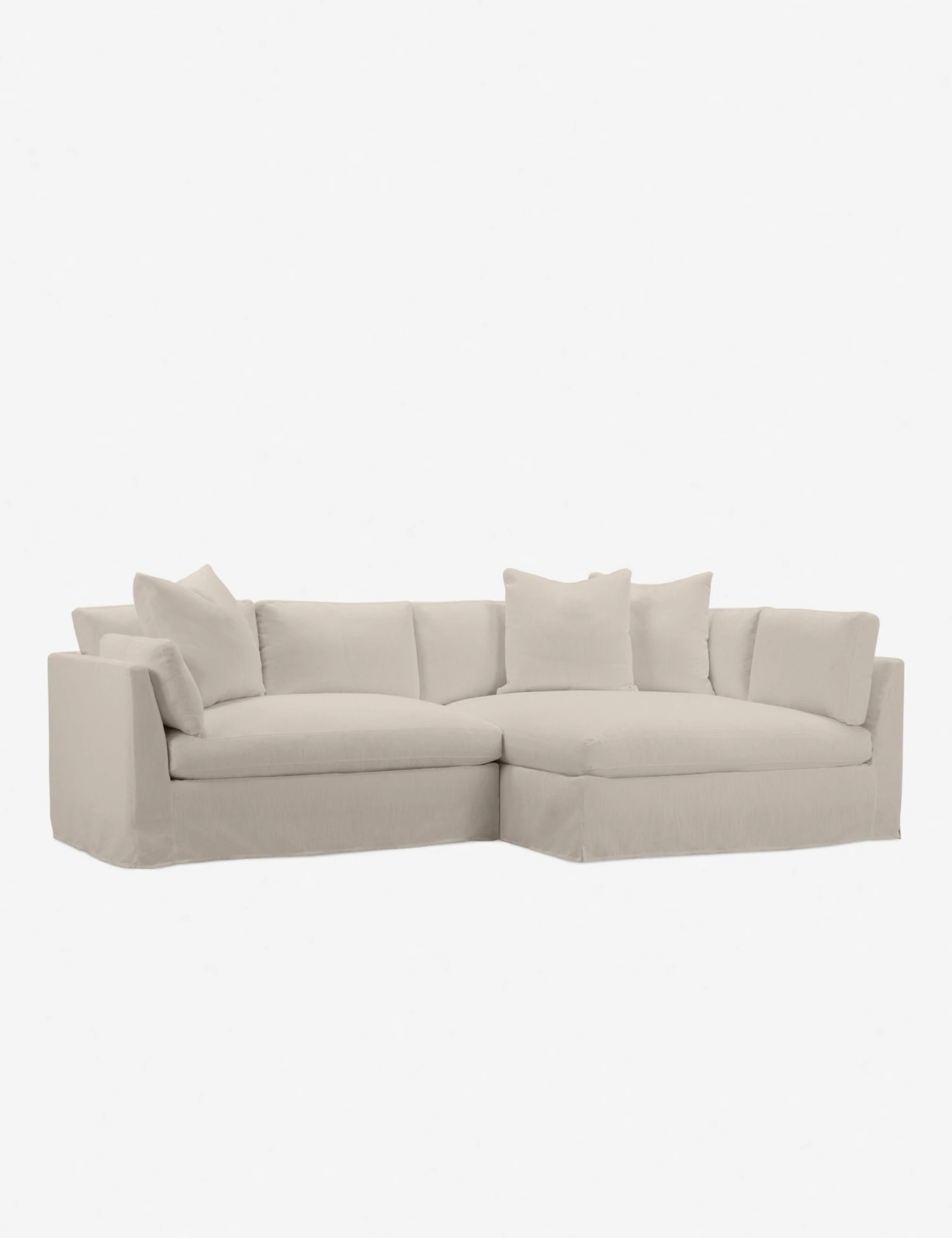 Coen Slipcover Sectional Sofa 1 Coen Slipcover Sectional Sofa