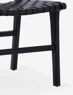 Gallagher Leather Dining Chair 20 Gallagher Leather Dining Chair -Lulu and Georgia Store DOV25003BK DETAIL