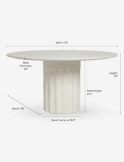 Doric Round Dining Table By Sarah Sherman Samuel -Lulu and Georgia Store DoricDiningTable 0257
