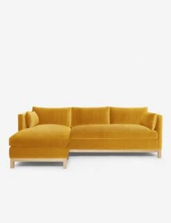 Hollingworth Sectional Sofa By Ginny Macdonald -Lulu and Georgia Store Hollingworth Sectional Velvet Golden Rod 6 LAF