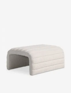 Leon Ottoman By Carly Cushnie -Lulu and Georgia Store LeonOttomanbyCarlyCushnie IvoryBoucle A0658045 Product 0281