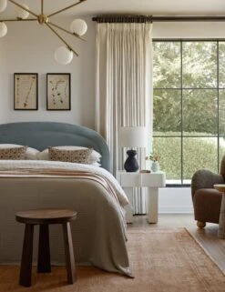 Elio Stool -Lulu and Georgia Store Lulu and Georgia Bedroom1 Evergreen 0262 LIFESTYLE Site Crop Lifestyle