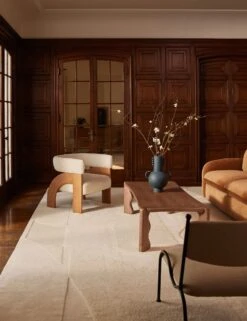 Agacia Accent Chair By Aimee Song -Lulu and Georgia Store Lulu and Georgia 19 RugFocusedConversationSeating 3269 Site Crop Lifestyle f62bc627 818d 4c78 a584 e9bc710bb28d