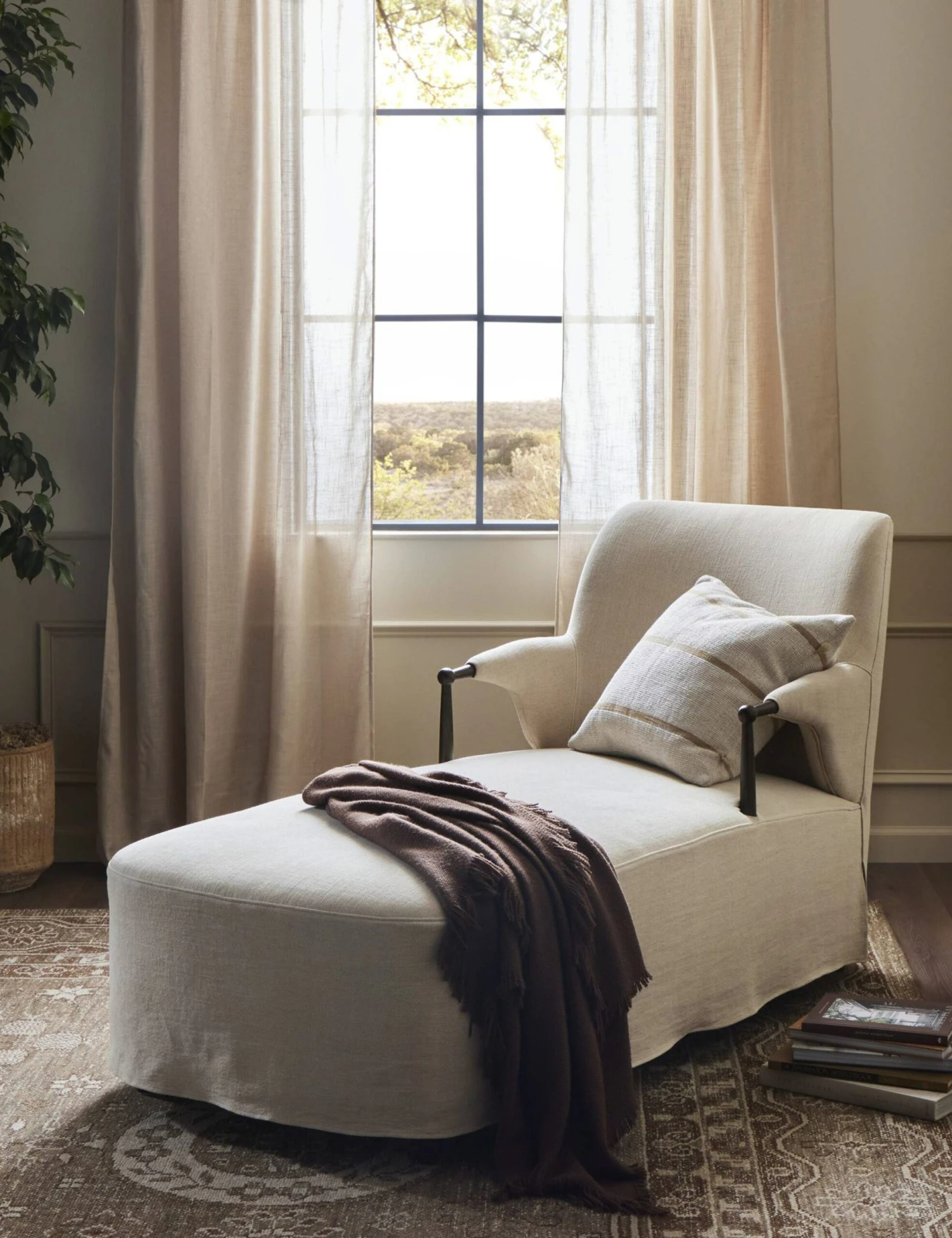 Brently Chaise By Amber Lewis X Four Hands 2 Brently Chaise By Amber Lewis X Four Hands - Image 2