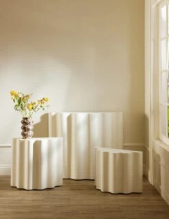 Lune Indoor / Outdoor Console Table By Lolly Lolly Ceramics -Lulu and Georgia Store Lulu and Georgia 6 Credenza Chair Vignette 1139 Site crop Lifestyle 6794ea31 80d5 444f bd85 6e3b0b53e79b