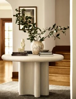 Ruiz Indoor / Outdoor Round Dining Table -Lulu and Georgia Store Lulu and Georgia EntryTable 0015 Site crop Lifestyle