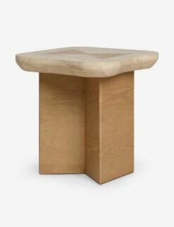 Kanto Side Table By Sarah Sherman Samuel -Lulu and Georgia Store Lulu and Georgia KantoSideTable Travertine A0660798 323 Product