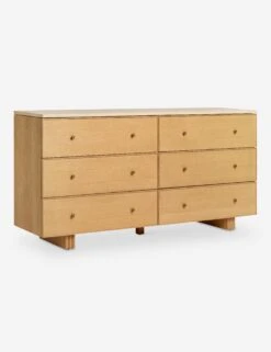 Keshan 6-Drawer Dresser -Lulu and Georgia Store Lulu and Georgia Keshan6 DrawerDresser NaturalandTravertine A0660685 760 Product