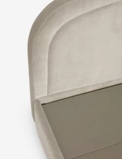 Newbery Platform Bed 37 Newbery Platform Bed -Lulu and Georgia Store NewberyPlatformBed Oatmeal Velvet Queen L04731295031 Product