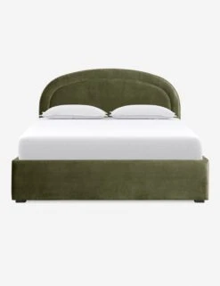 Newbery Platform Bed 38 Newbery Platform Bed -Lulu and Georgia Store NewberyPlatformBed Olive Velvet Queen L04731295023 Product