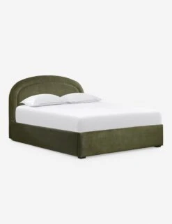 Newbery Platform Bed 39 Newbery Platform Bed -Lulu and Georgia Store NewberyPlatformBed Olive Velvet Queen L04731295027 Product