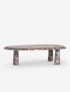 Rodolfo Marble Coffee Table -Lulu and Georgia Store RodolfoMarbleCoffeeTable RedMarble A0658037 Product 2161