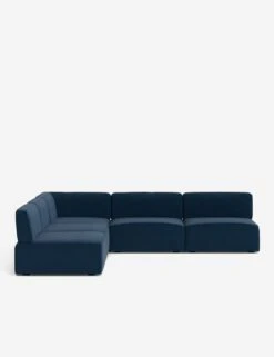 Solana Corner Sectional Sofa By Eny Lee Parker -Lulu and Georgia Store SolanaCornerSectionalSofa BlueVelvet120 WithoutBolster L0469139 Front 1