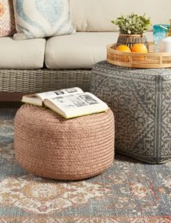Ender Square Indoor / Outdoor Pouf -Lulu and Georgia Store TDM01 2