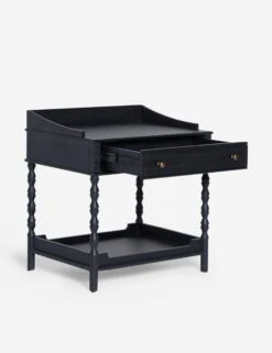 Topia Nightstand By Ginny Macdonald -Lulu and Georgia Store TopiaSideTable Black17011