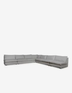 Winona Armless Corner Sectional Sofa -Lulu and Georgia Store WinonaArmless5PieceCornerSectional KleinSilver 12845 SITECROP