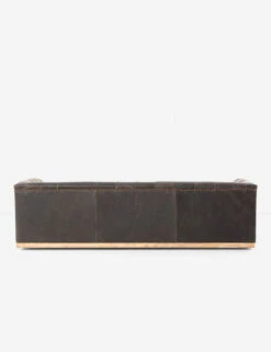 Afia Leather Sofa, Distressed Black -Lulu and Georgia Store afia sofa destroyed black 4 1 3