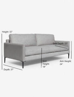 Allisen Sofa -Lulu and Georgia Store allisen leather sofa light grey 7 2 211 1 1