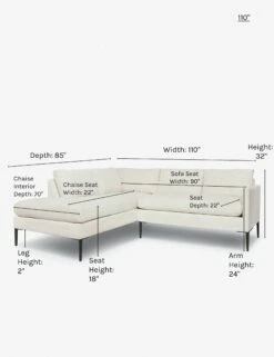 Allisen Bumper Sectional Sofa -Lulu and Georgia Store allisen lef bumper sand 110