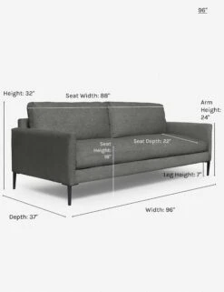 Allisen Sofa -Lulu and Georgia Store allisen sofa charcoal 96