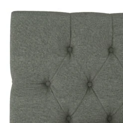 Amarise Bed -Lulu and Georgia Store amarise linen tufted bed charcoal 3