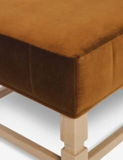Ambleside Ottoman By Ginny Macdonald -Lulu and Georgia Store ambleside ottoman velvet cognac 7310be44 4c36 43b8 a54d 29453700ac4b