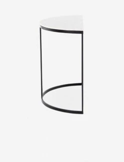 Amorica Demilune Console Table 6 Amorica Demilune Console Table -Lulu and Georgia Store amorica demilune console white marble 5 1