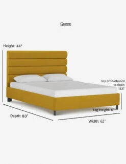 Bailee Platform Bed -Lulu and Georgia Store bailee q citronella 68ae5b70 2902 43de ae5a d782c90f1bbd